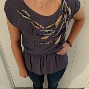 Lauren Conrad Shirt with beading detail.